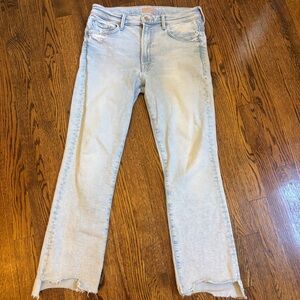 MOTHER Women's Straight Leg Jeans - Light Blue